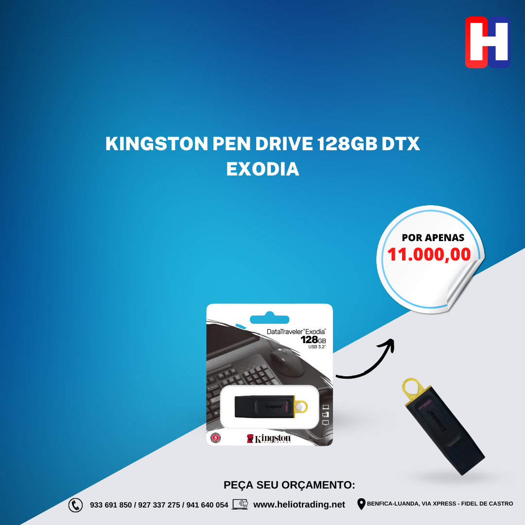 KINGSTON PEN DRIVE 128GB DTX EXODIA