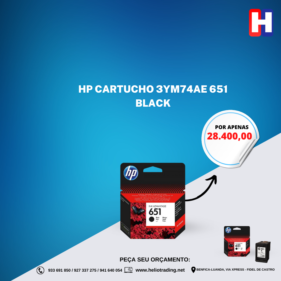 HP CARTUCHO 3YM74AE 651 BLACK