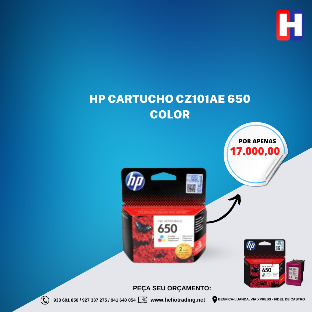HP CARTUCHO CZ101AE 650 COLOR