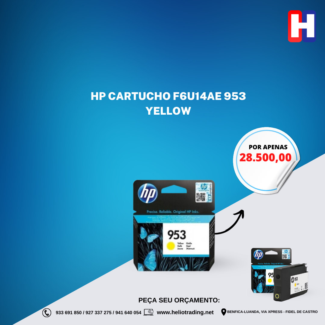 HP CARTUCHO F6U14AE 953 YELLOW