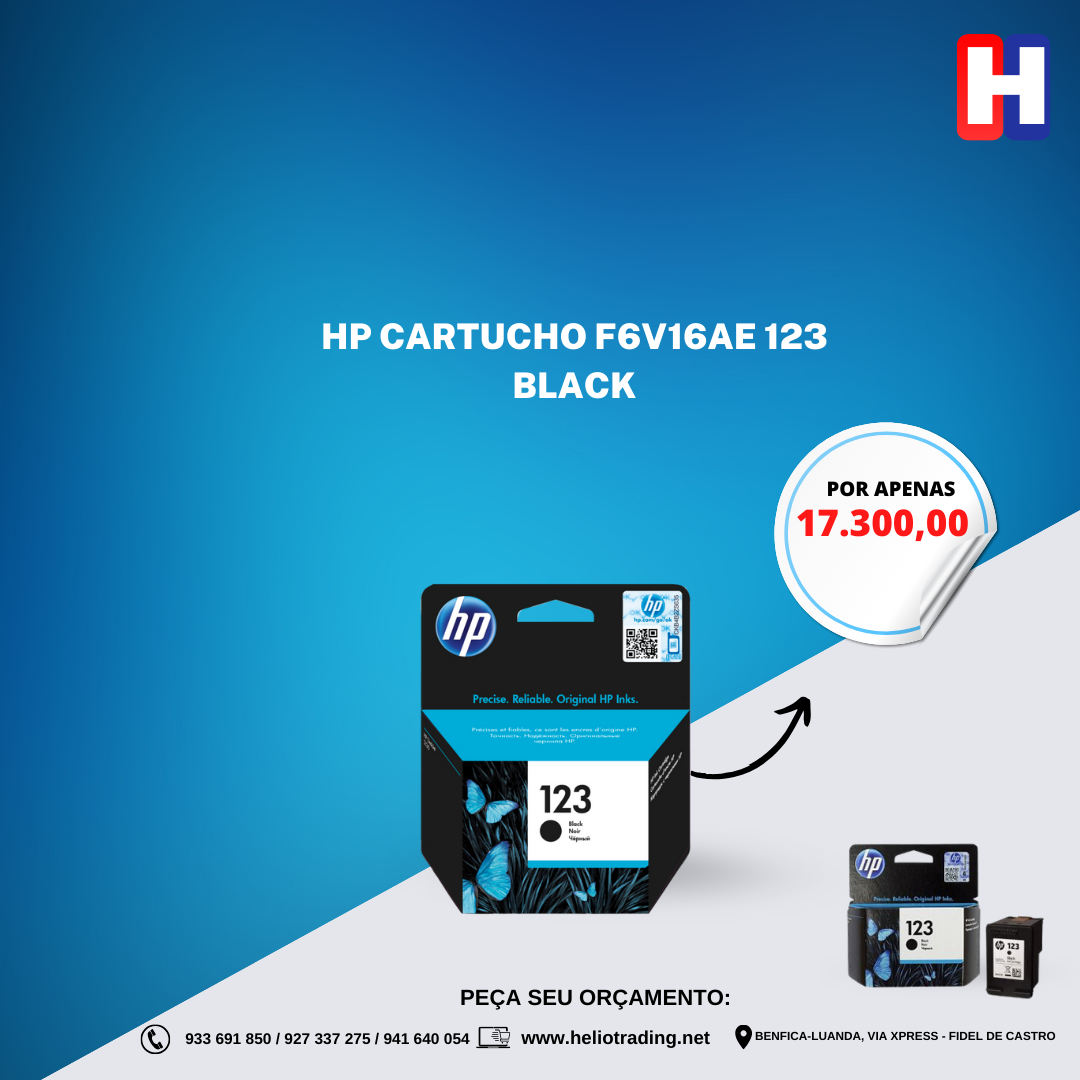 HP CARTUCHO F6V16AE 123 BLACK