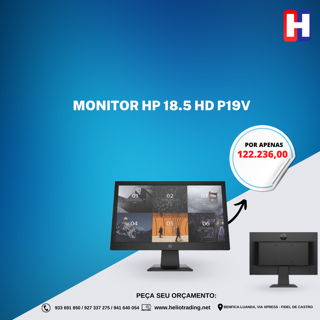 MONITOR HP 18.5 HD P19V