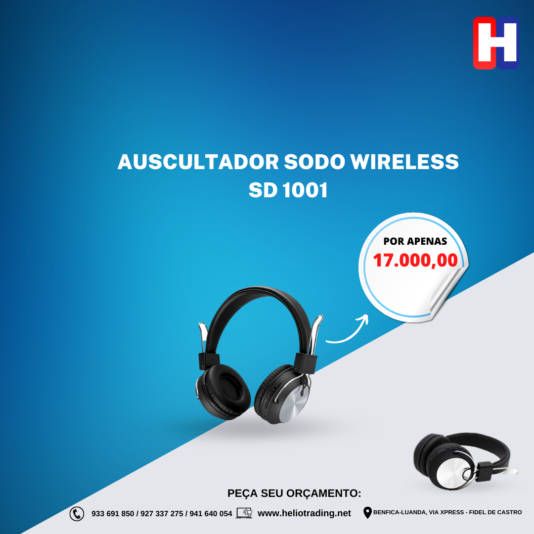 AUSCULTADOR SODO WIRELESS SD 1001