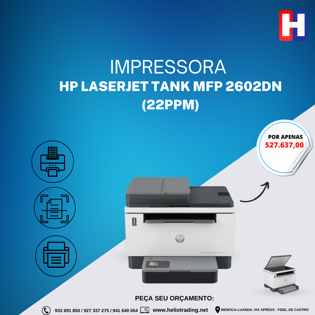 HP LASERJET TANK MFP 2602DN (22PPM)