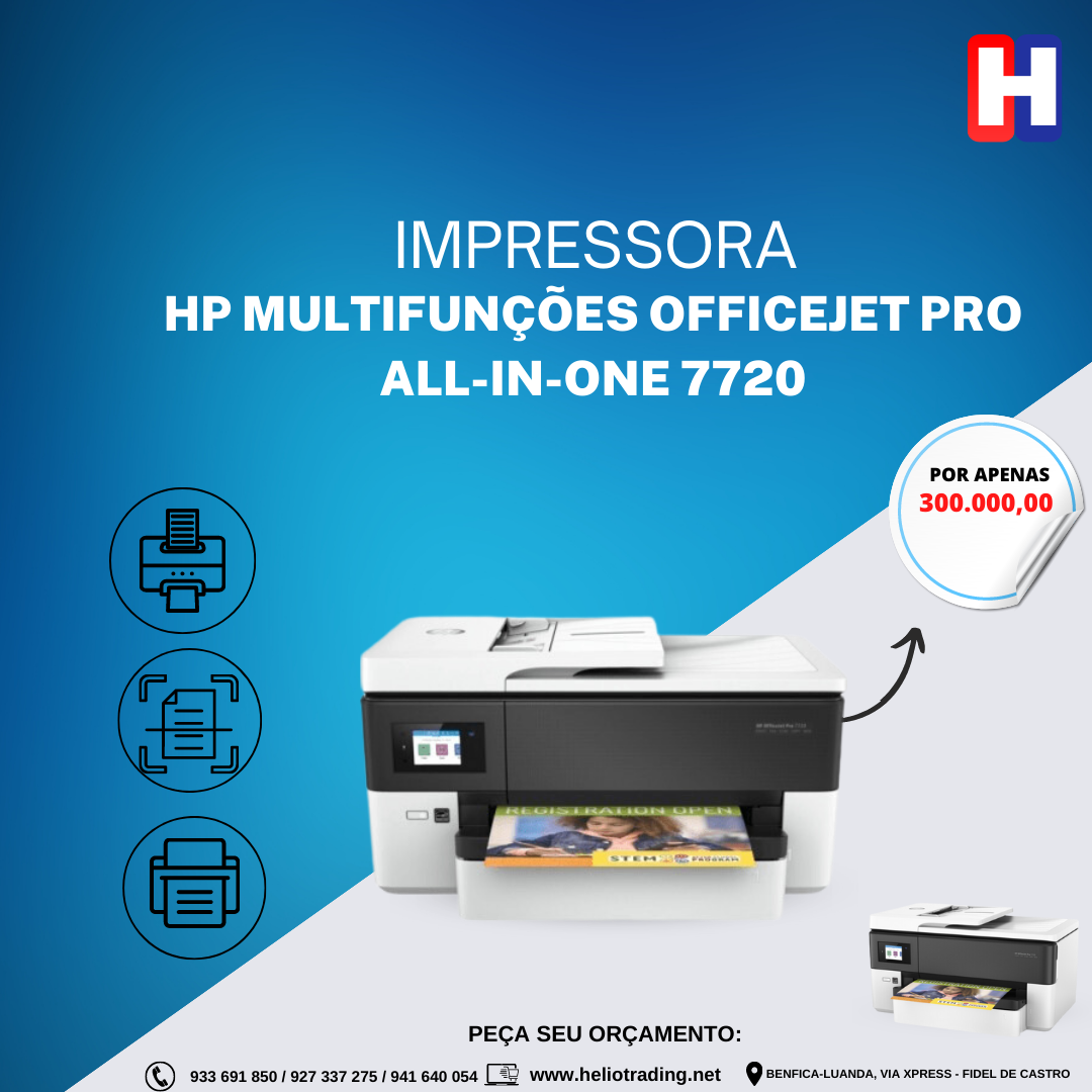 IMPRESSORA HP MULTIFUNÇÕES OFFICEJET PRO ALL-IN-ONE 7720