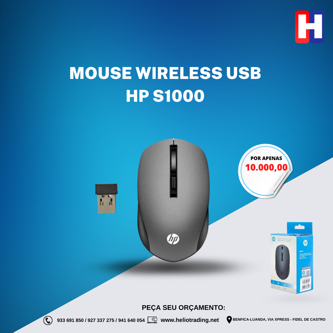 MOUSE WIRELESS USB HP S1000