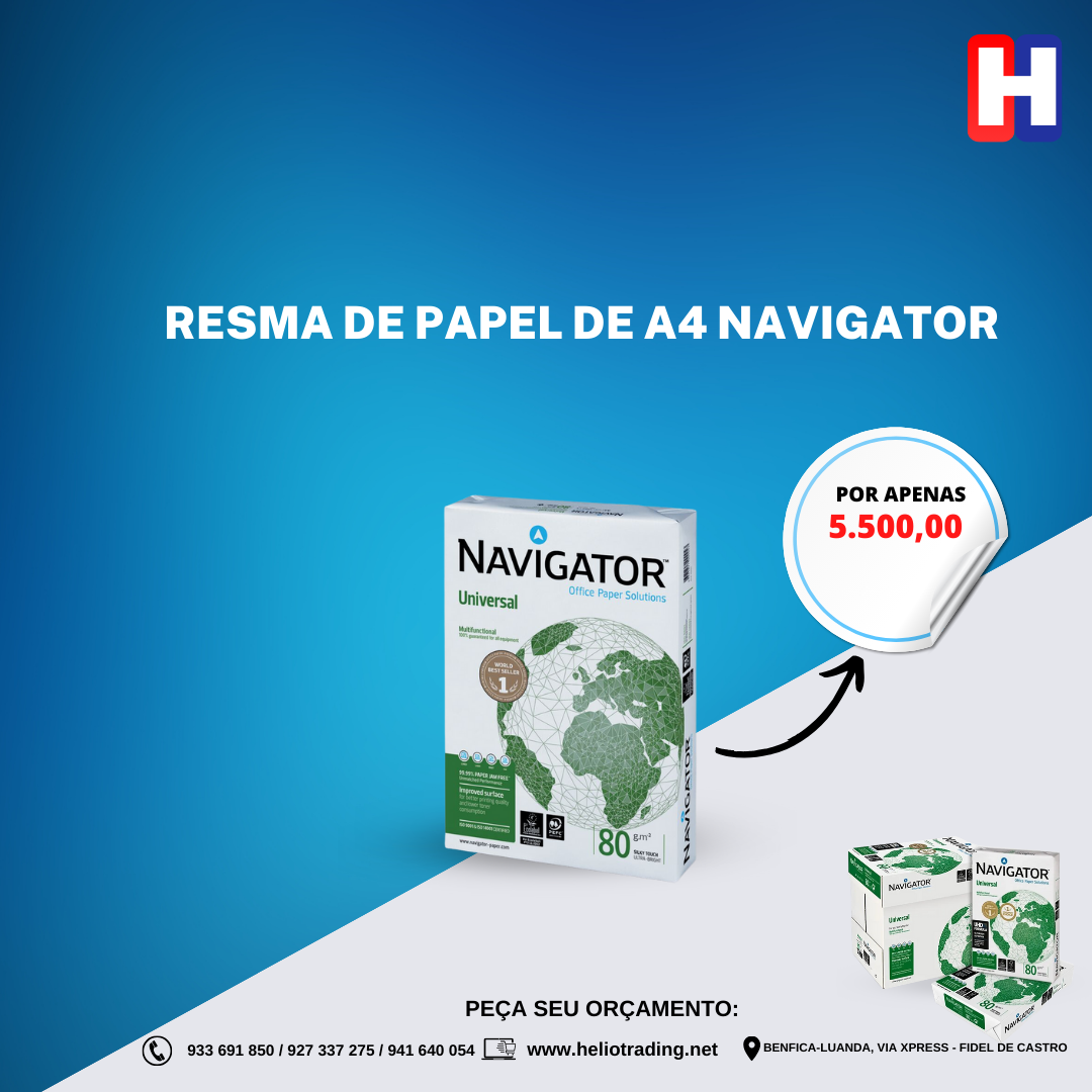 RESMA DE PAPEL DE A4 NAVIGATOR