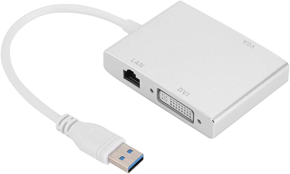 ADAPTADOR USB TO HDMI,VGA,DVI,RJ45