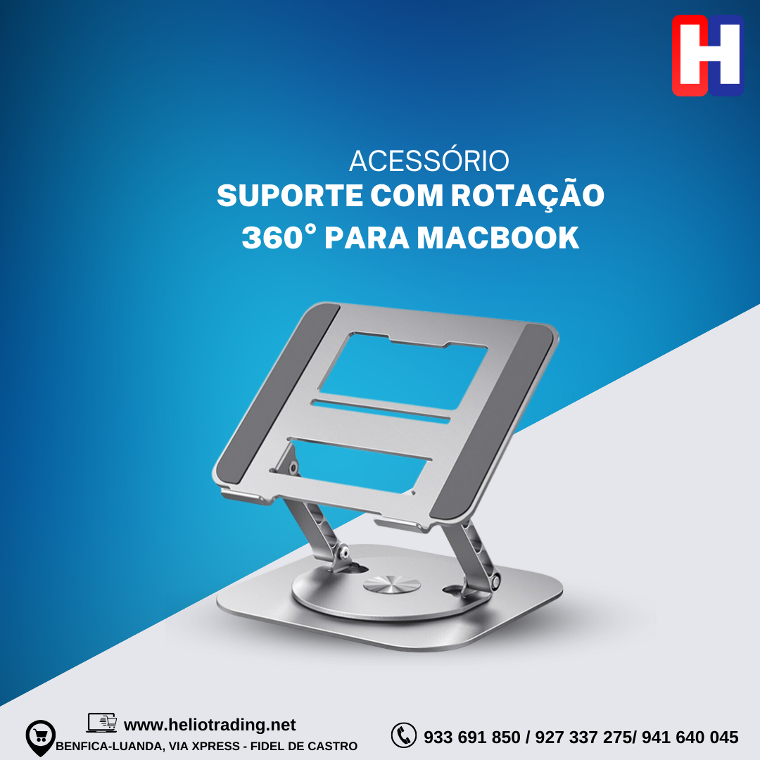 SUPORTE COM ROTAÇÃO 360° PARA MACBOOK