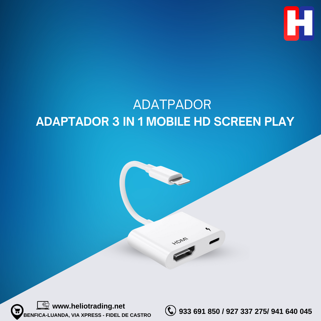 ADAPTADOR 3 IN 1 MOBILE HD SCREEN PLAY