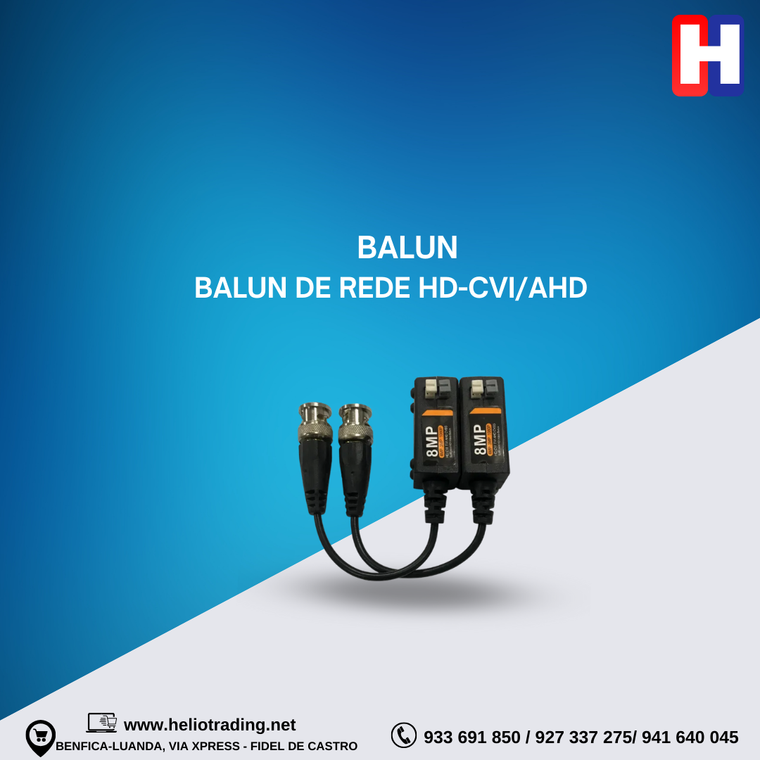 BALUN DE REDE HD-CVI/AHD