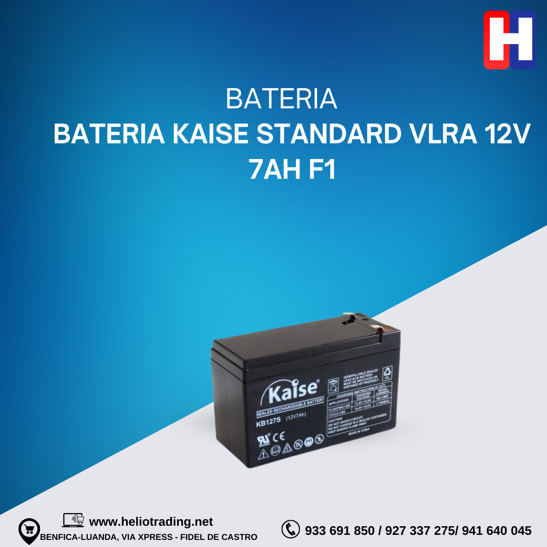 BATERIA KAISE STANDARD VLRA 12V 7AH F1