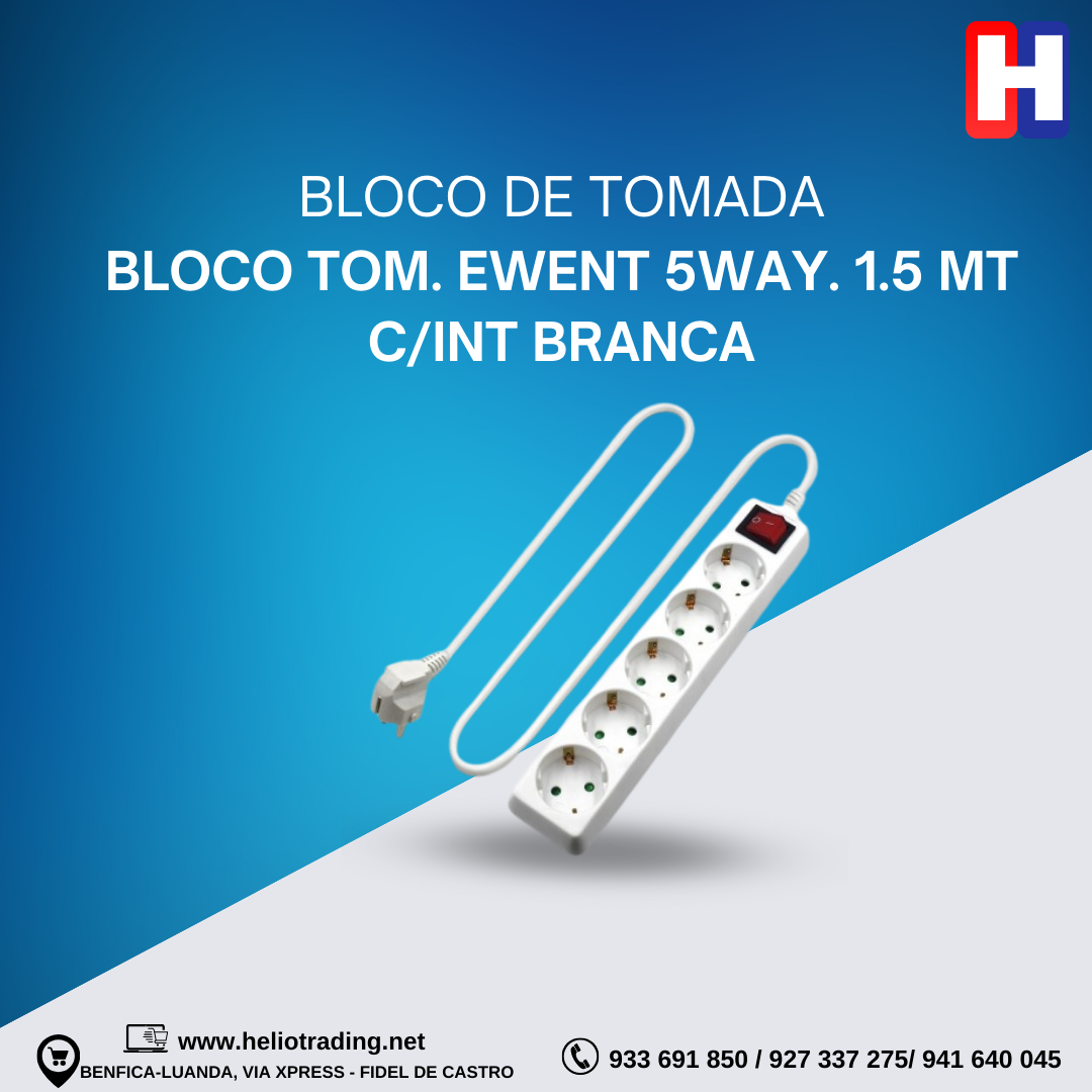 BLOCO TOM. EWENT 5WAY. 1.5 MT C/INT BRANCA