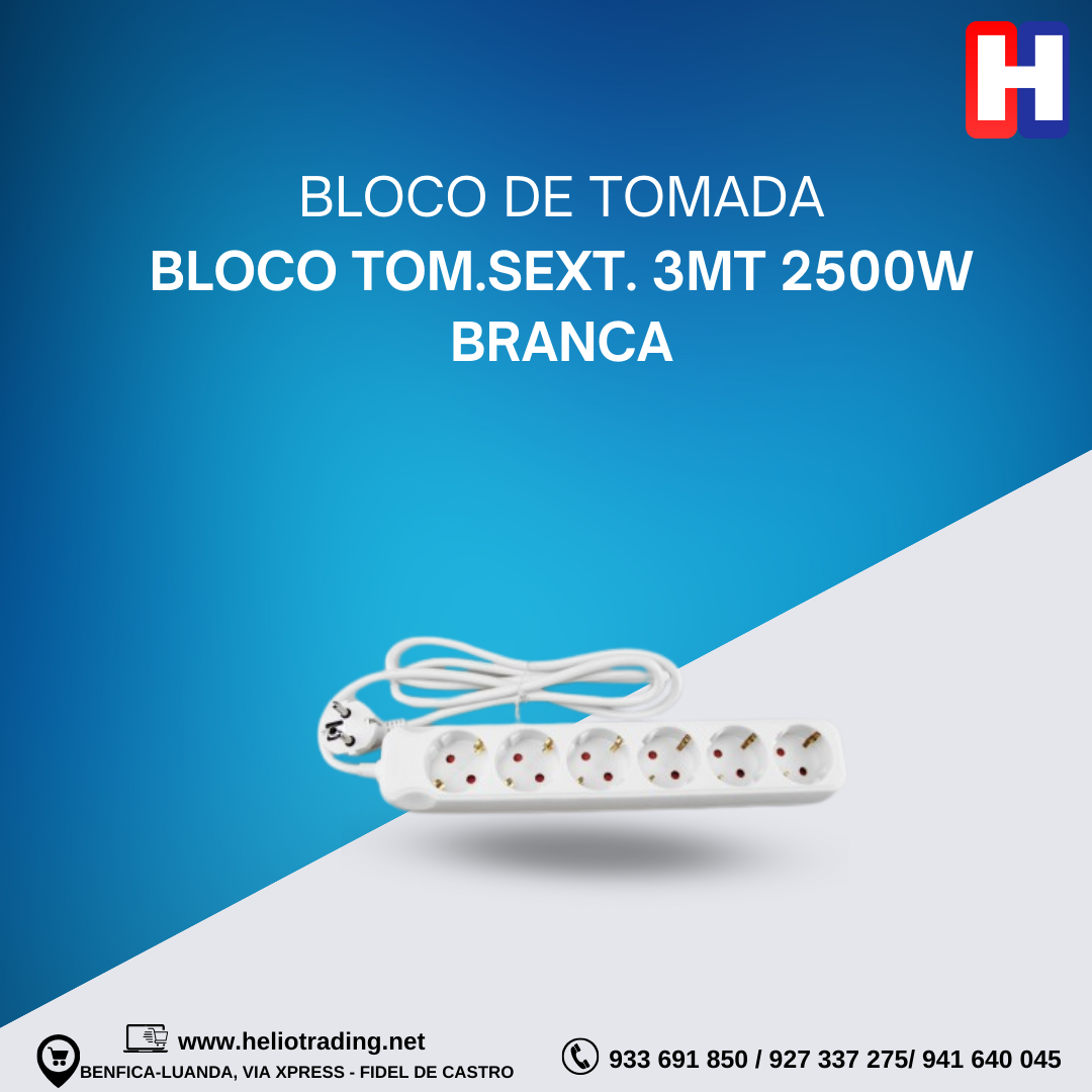 BLOCO TOM.SEXT. 3MT 2500W BRANCA