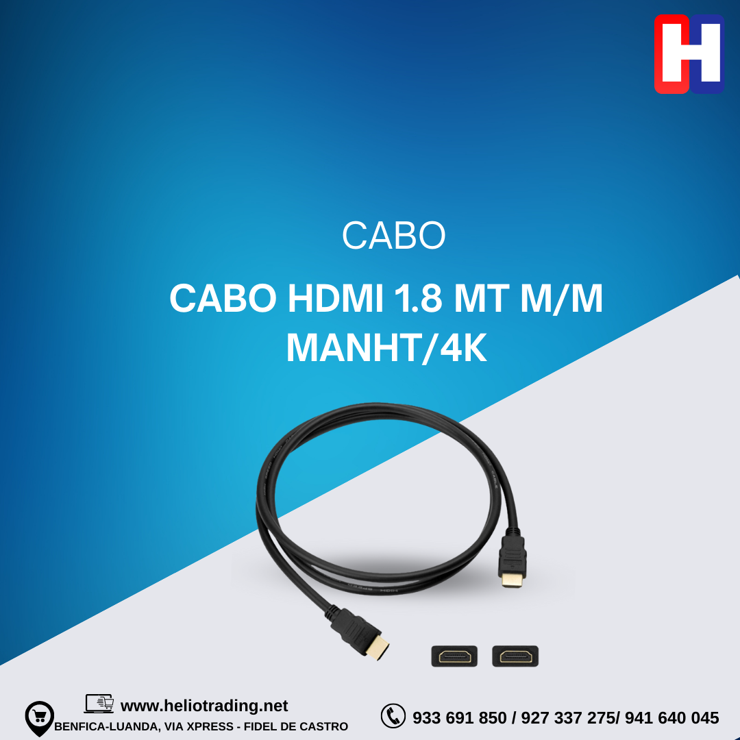 CABO HDMI 1.8 MT M/M MANHT/4K