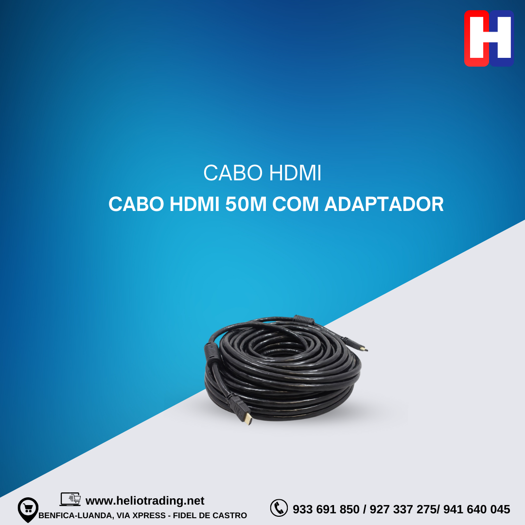 CABO HDMI 50M COM ADAPTADOR