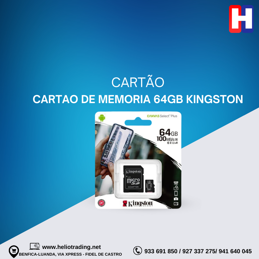 CARTAO DE MEMORIA 64GB KINGSTON