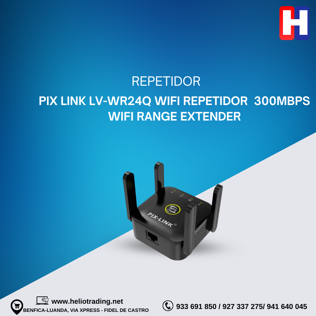 PIX LINK LV-WR24Q Wifi REPETIDOR  300Mbps WIFI Range Extender