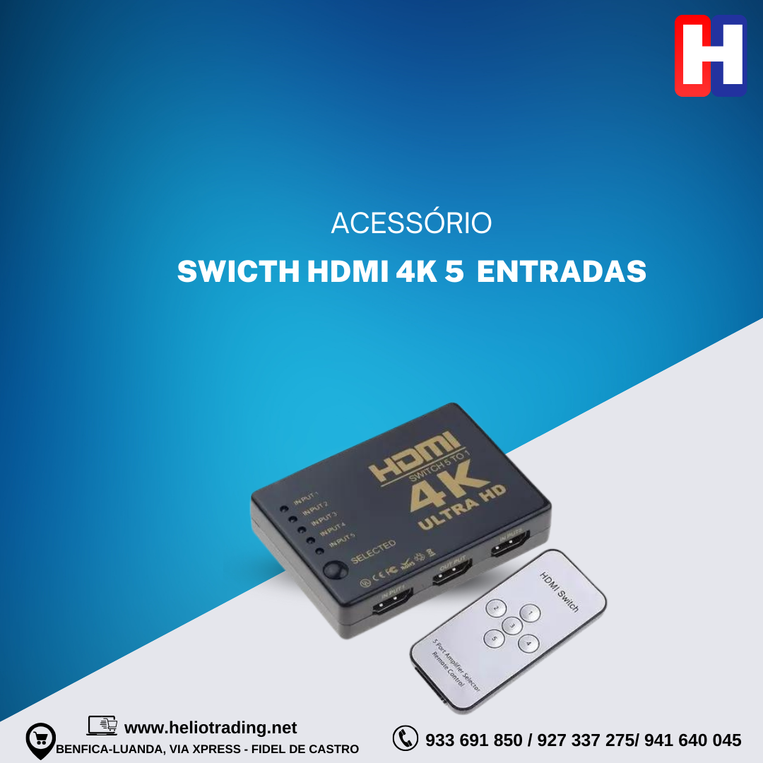 SWICTH HDMI 4K 5  ENTRADAS