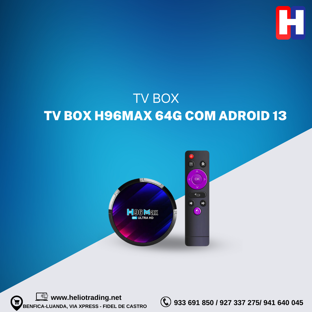 TV BOX H96MAX 64G COM ADROID 13