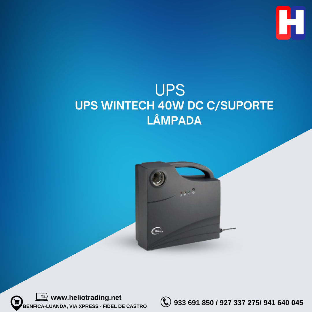 UPS WINTECH 40W DC C/SUPORTE LÂMPADA