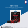 PEN DRIVE 256GB KINGSTON HYPERX SAVAGE USB 3.1 PRETO/VERMELHO