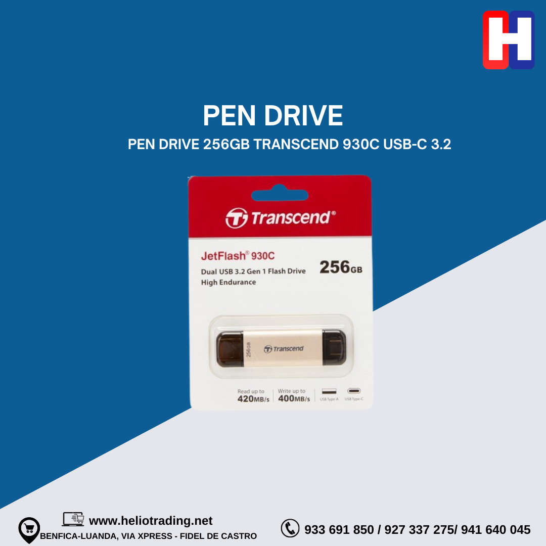 PEN DRIVE 256GB TRANSCEND 930C USB-C 3.2