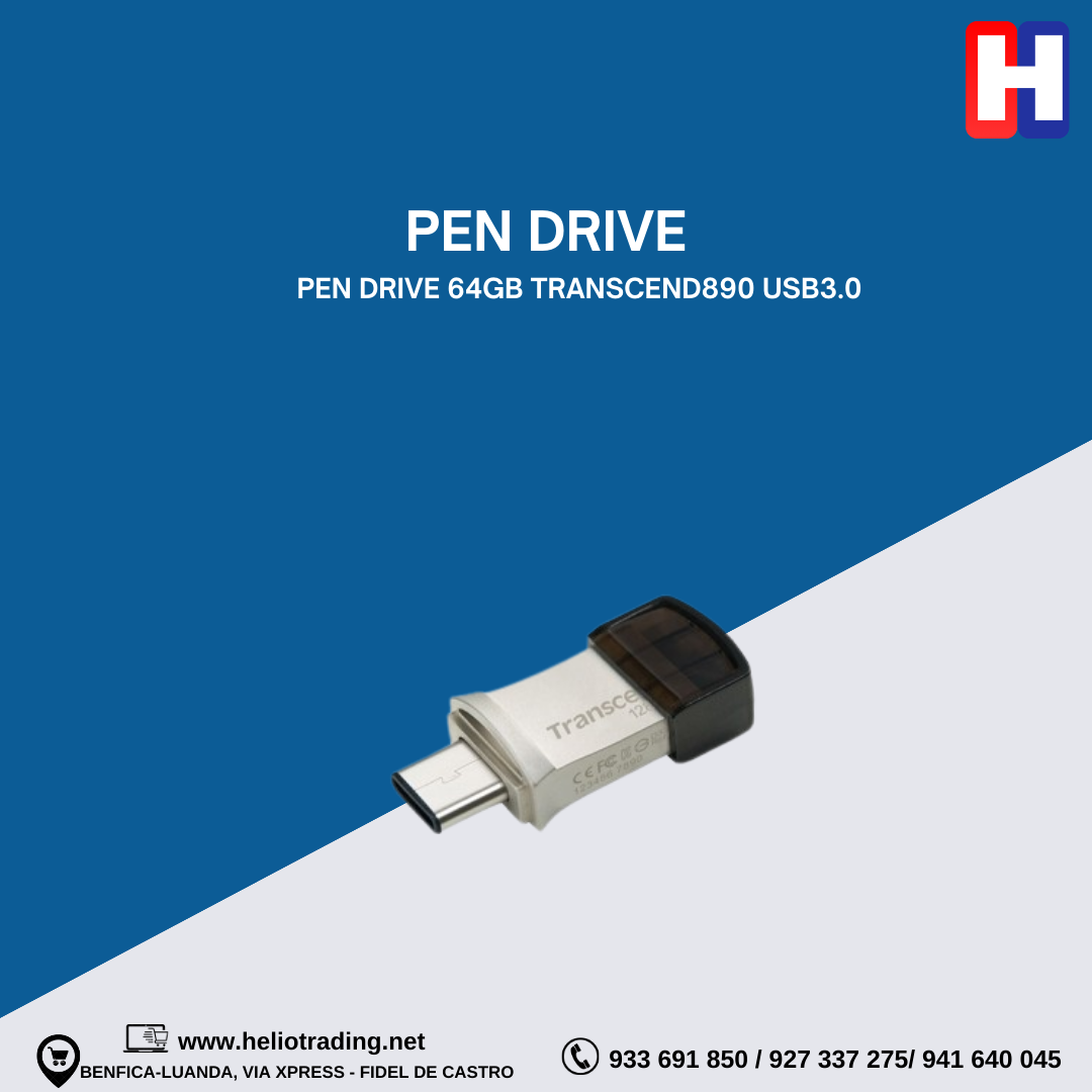 PEN DRIVE 64GB TRANSCEND890 USB3.0