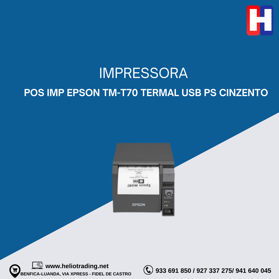 POS IMP EPSON TM-T70 TERMAL USB PS CINZENTO