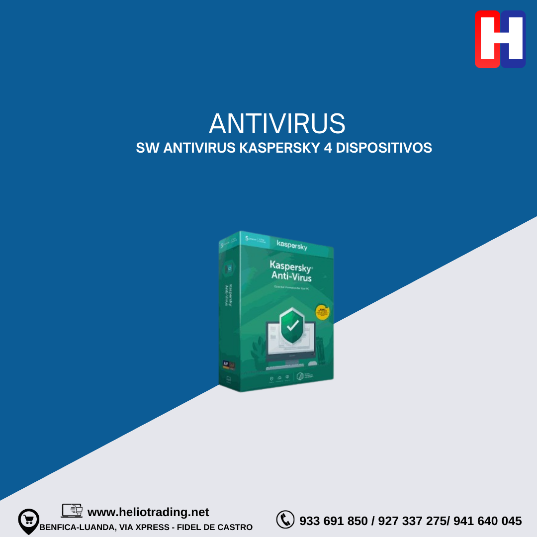 SW ANTIVIRUS KASPERSKY 4 DISPOSITIVOS